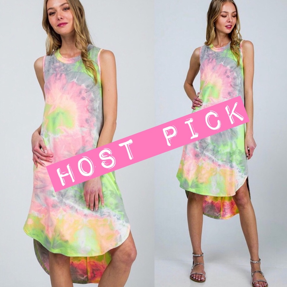 SALE NEW Boutique Dress Gypsy Boho Tie Dye